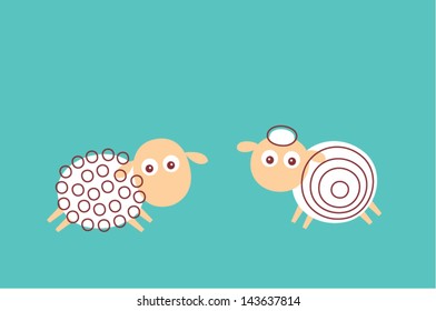 sheep couple