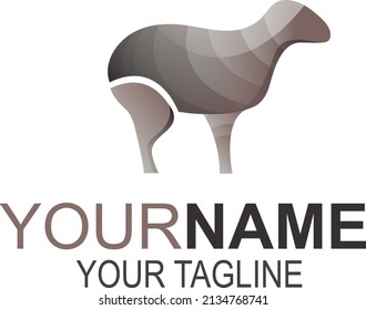 Sheep creative illustration logo icon design