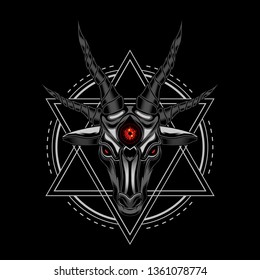 Sheep Devil vector illustration