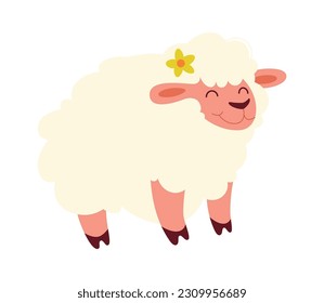 Sheep Domesticated animal Vector Illustration