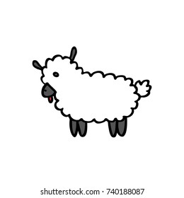 sheep doodle icon