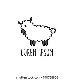 sheep doodle icon