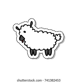 sheep doodle icon