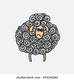Sheep drawing.
