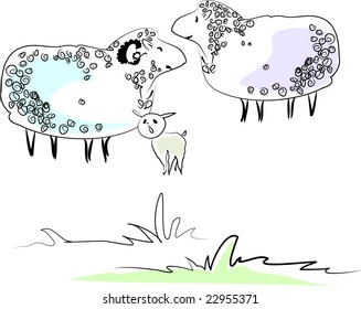 Sheep family