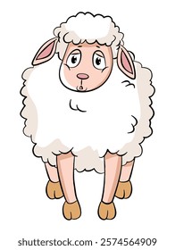 A sheep farm animal cartoon