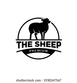 Sheep Farm Vintage Logo Icon Design Stock Vector (Royalty Free ...