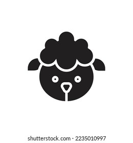 Sheep Filled Icon Vector Illustration