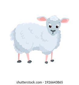 Sheep flat icon. Colored vector element from animals collection. Creative Sheep icon for web design, templates and infographics.