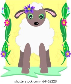 Sheep Framed in Nature