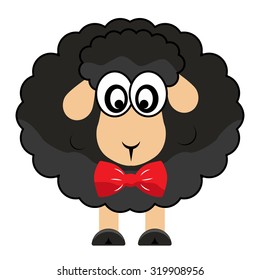 sheep funny black