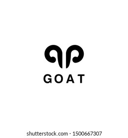 sheep goat horns idea logo design vector icon illustration inspiration. aries zodiac symbol logos