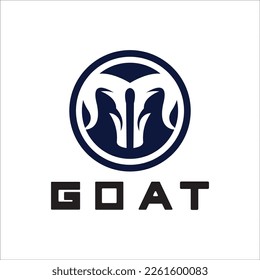 Sheep goat horns idea logo design vector icon illustration. Aries zodiac symbol logos
