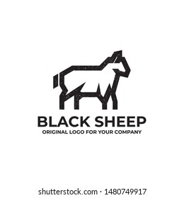 Sheep, goat logo design template can be used as symbols, icons, or others. lamb logo inspiration. Color and text can be changed according to your need.