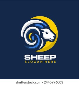 SHEEP GOAT VECTOR FOR OUTDOOR ANIMAL LOGO COMPANY