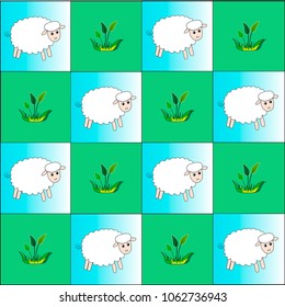 
sheep and grass