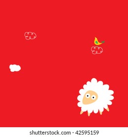 sheep greeting card
