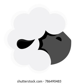 sheep head cartoon