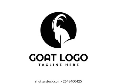 sheep head ram logo icon vector illustration	