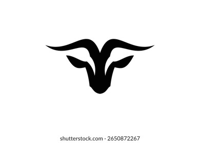 sheep head ram logo icon vector illustration