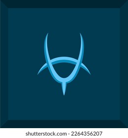 logotipo simple de cabeza de oveja para símbolo o icono