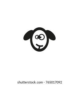 sheep head vector icon