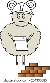 sheep in the helmet
