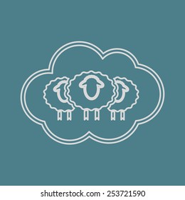 Sheep icon. 
