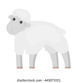 Sheep icon cartoon. 