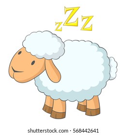 Sheep icon. Cartoon illustration of sheep vector icon for web