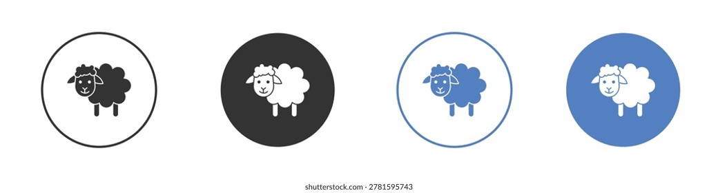 Sheep icon clipart pack