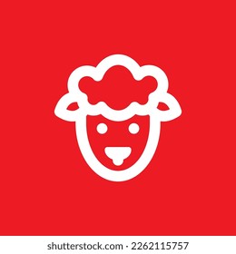 Icono de oveja, recursos gráficos comunes, ilustración vectorial.