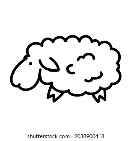 sheep icon, cute and simple, best for web applications