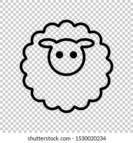 sheep icon design flat vector illustration