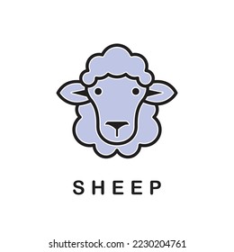 Sheep icon design. sheep head vector illustration