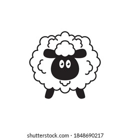 Sheep icon design template vector isolated illustration