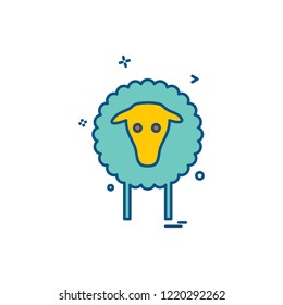 Sheep icon design vector 