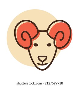 Sheep icon. Farm animal vector illustration. Agriculture sign. Graph symbol for your web site design, logo, app, UI. EPS10.