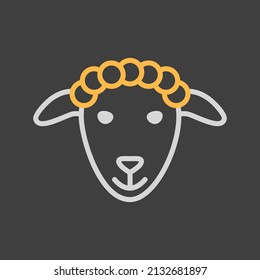 Sheep icon. Farm animal vector illustration. Agriculture sign. Graph symbol for your web site design, logo, app, UI. EPS10.