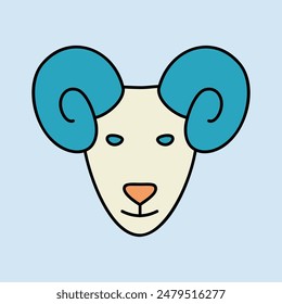 Sheep icon. Farm animal vector illustration. Agriculture sign. Graph symbol for your web site design, logo, app, UI. EPS10.