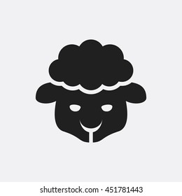 Sheep icon illustration isolated vector sign symbol