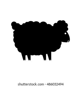 Sheep icon illustration isolated vector sign symbol