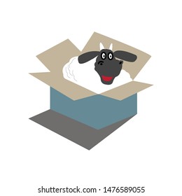 sheep icon illustration vector design template