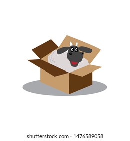 sheep icon illustration vector design template