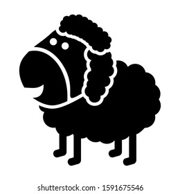 sheep icon isolated sign symbol vector illustration - high quality black style vector icons
