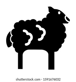 sheep icon isolated sign symbol vector illustration - high quality black style vector icons
