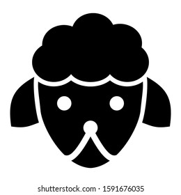 sheep icon isolated sign symbol vector illustration - high quality black style vector icons
