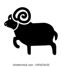 sheep icon isolated sign symbol vector illustration - high quality black style vector icons
