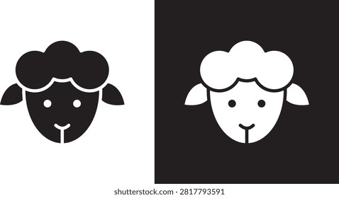 Sheep icon linear logo
