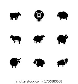 sheep icon or logo isolated sign symbol vector illustration - Collection of high quality black style vector icons
